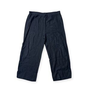 Completeo Lino Arthurio Wide Leg Linen‎ Pants Lagenlook Minimal, 2X *see notes